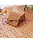 Декинг плочи WPC светло кафяви